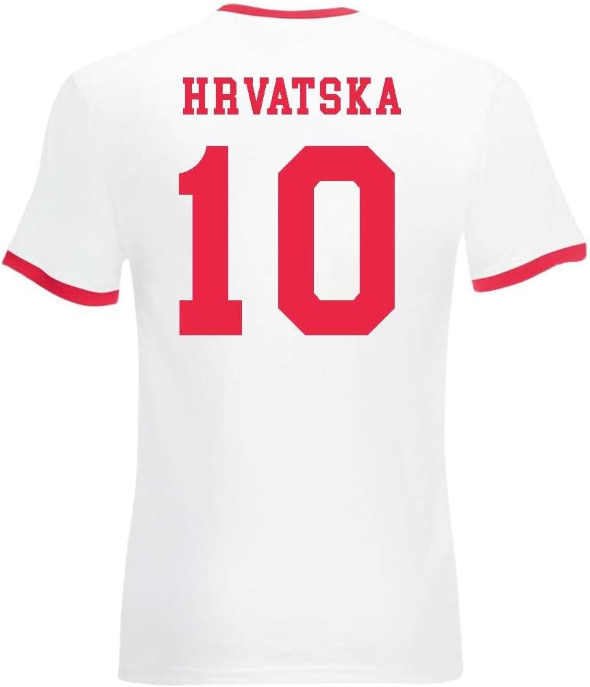 T-Shirt Homme Maillot de Football Croatie avec Nom et Numéro Personnalisés - Image 3