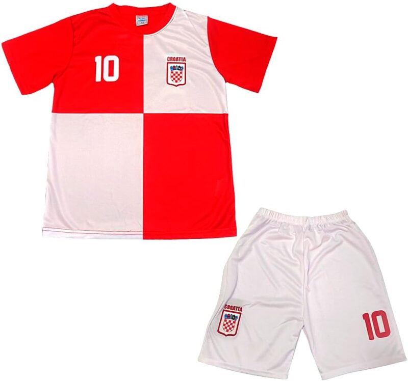 Ensemble de sport pour garçon et fille de 4 à 14 ans, T-shirt et short pour sport et football, survêtement court pour l'école, cadeau pour garçons et filles,