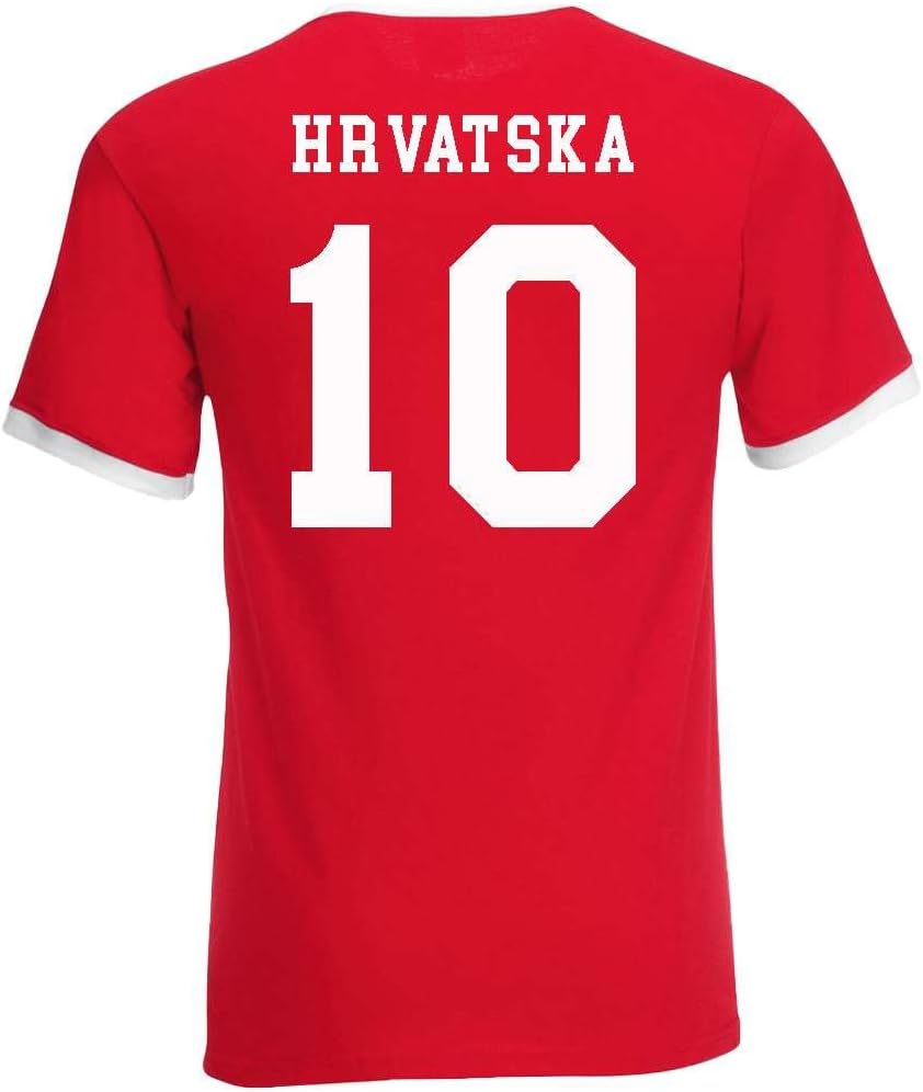 T-Shirt Homme Maillot de Football Croatie avec Nom et Numéro Personnalisés - Image 3
