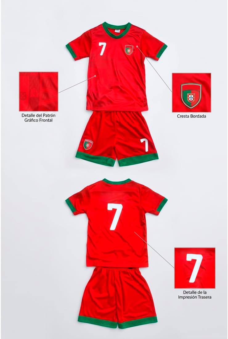 Ensemble de sport maillot et short de football pour entraînement et école (4-14 ans) - Image 2