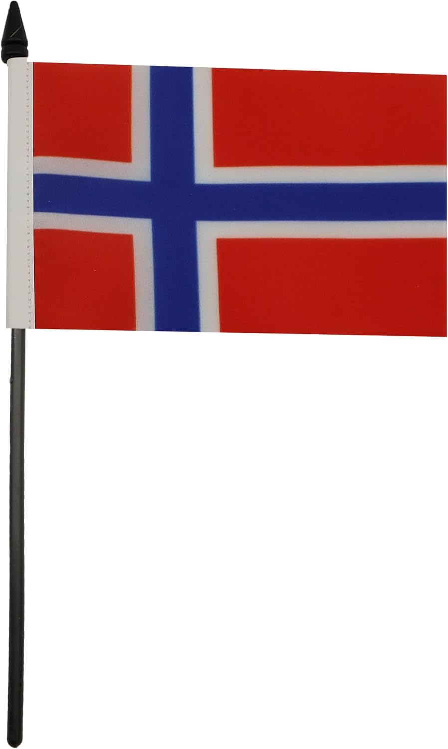 AZ FLAG - Drapeau De Table Norvège - 15x10 cm - Mini Drapeau Norvégien De Bureau 100% Polyester Avec Hampe De 25cm Et Socle En Plastique Noir - Image 2