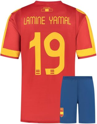 51JlpaUik3L._AC_SL1000_.jpg Maillot Lamine Yamal - Maillot de Foot Espagne - Enfant et Adulte - Ensemble Foot