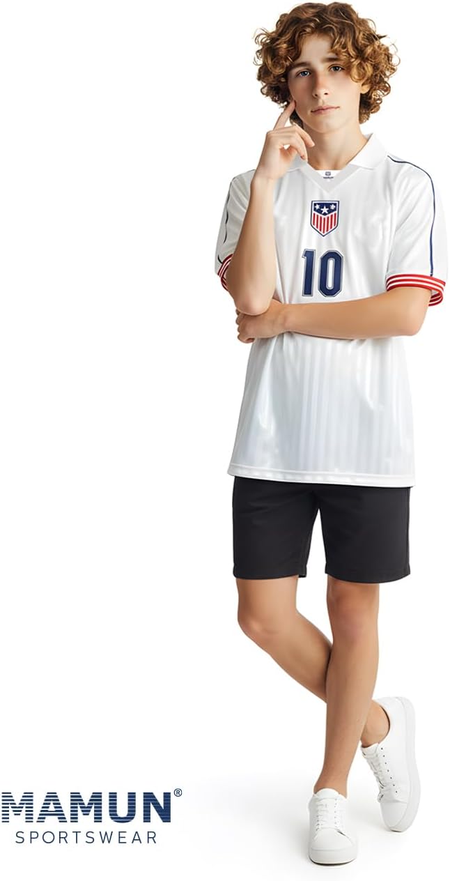 MAMUN Maillot de football rétro USA - Image 2