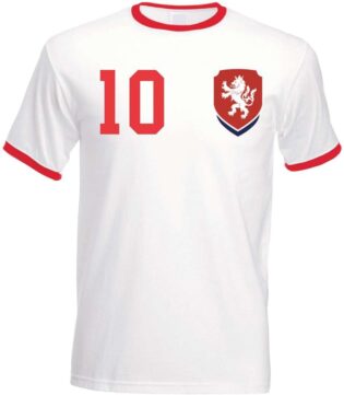51NyFTbPRL._AC_SL1096_.jpg T-Shirt Homme Maillot de Football République tchèque avec Nom et Numéro Personnalisés