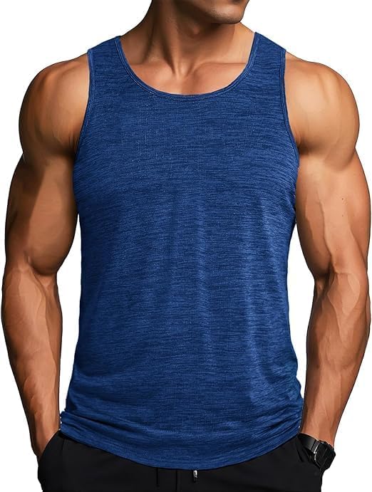 MAGCOMSEN Débardeur Homme Sport Tee Shirt sans Manche Séchage Rapide Respirant Marcel Homme Muscle Gym Gilets