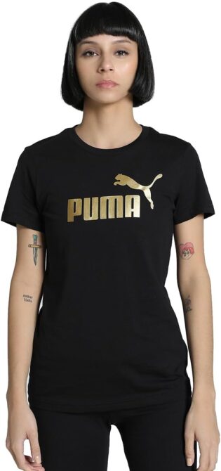 PUMA Ess Metallic No. 1 Logo Tee T-Shirts Mixte (Lot de 1)