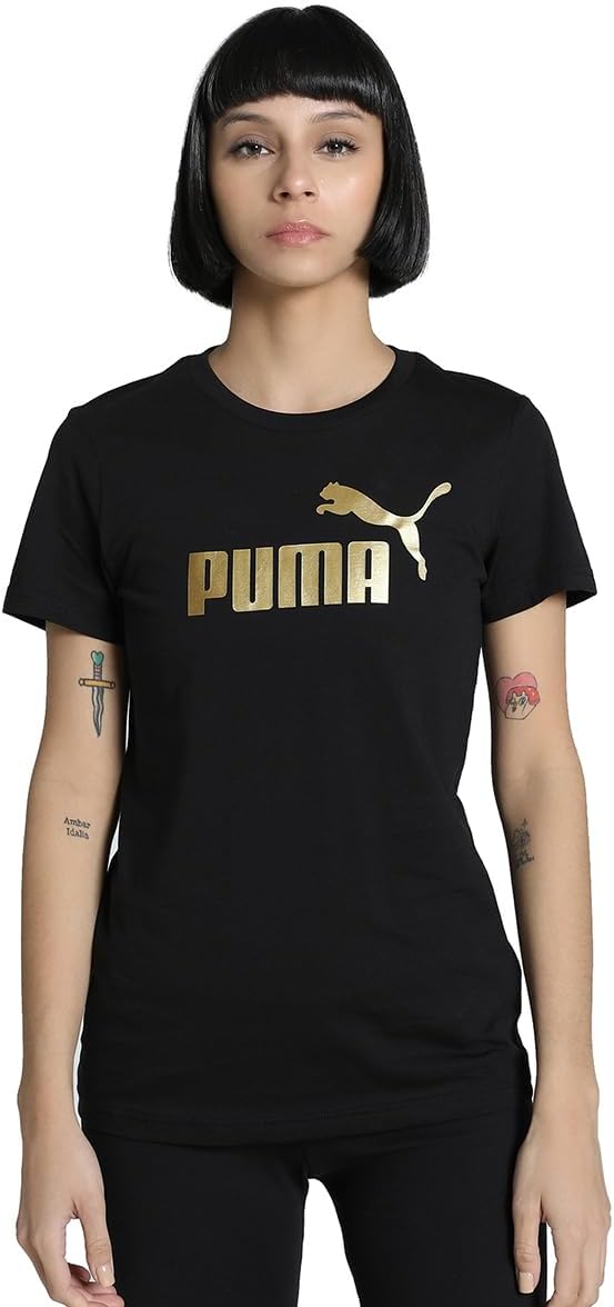 PUMA Ess Metallic No. 1 Logo Tee T-Shirts Mixte (Lot de 1)