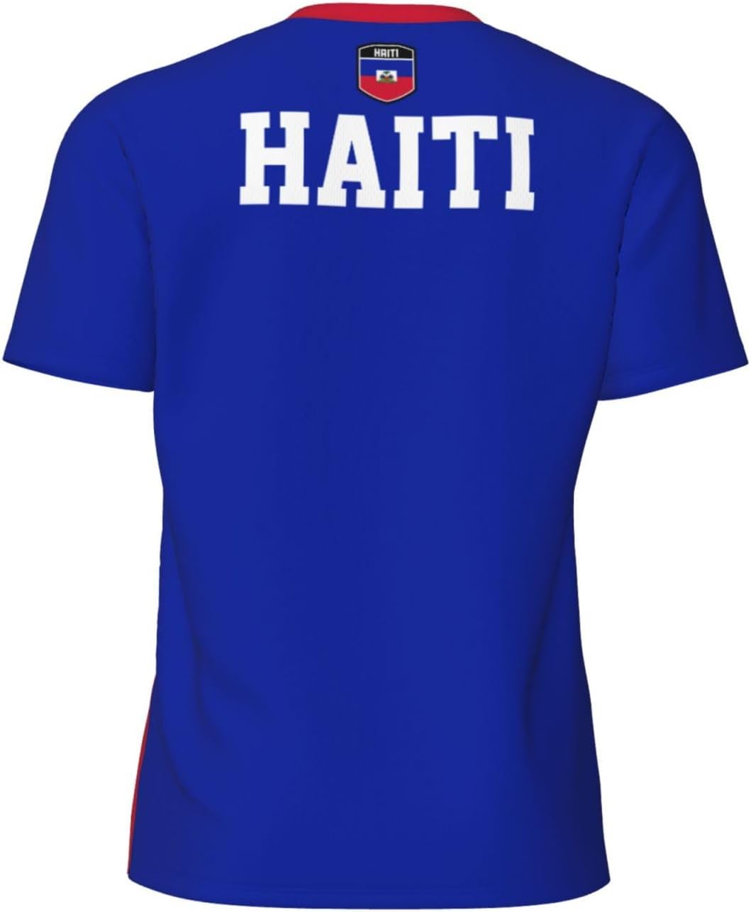 Maillot de Sport en avec Drapeau d'Haïti, imprimé 3D, idéal pour la Course à Pied, Le Cyclisme, Le Football et Le Fitness. - Image 3