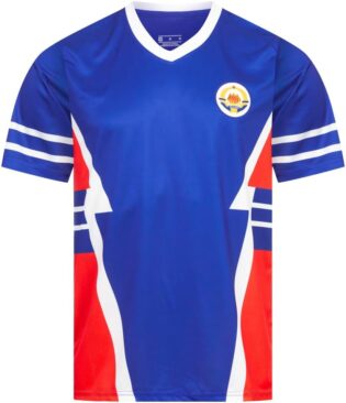 JELEX Retro History Maillot pour homme | Avec logo brodé et manches courtes | Design nostalgique pour les fans de football | Idéal pour les collectionneurs