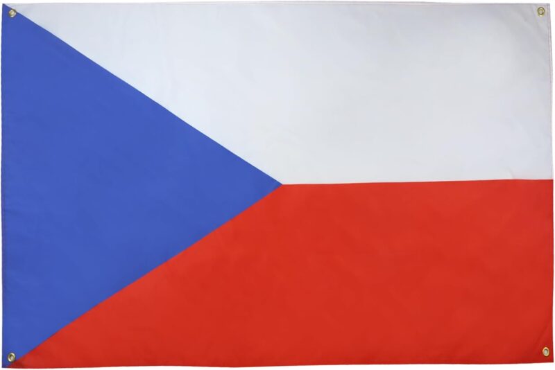 AZ FLAG Drapeau République tchèque 150x90 cm avec 4 oeillets, Pavillon Tchèque pour balcon ou mur
