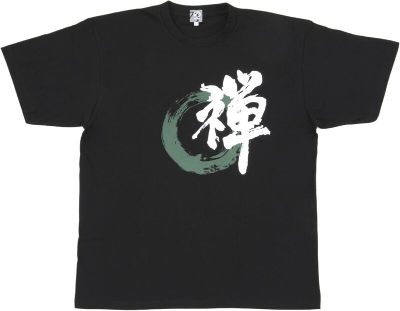 NOREN T-shirt japonais Kanji à manches courtes (JAPANORAMA) 100 % coton, taille ample, unisexe, t-shirt graphique pour homme et femme