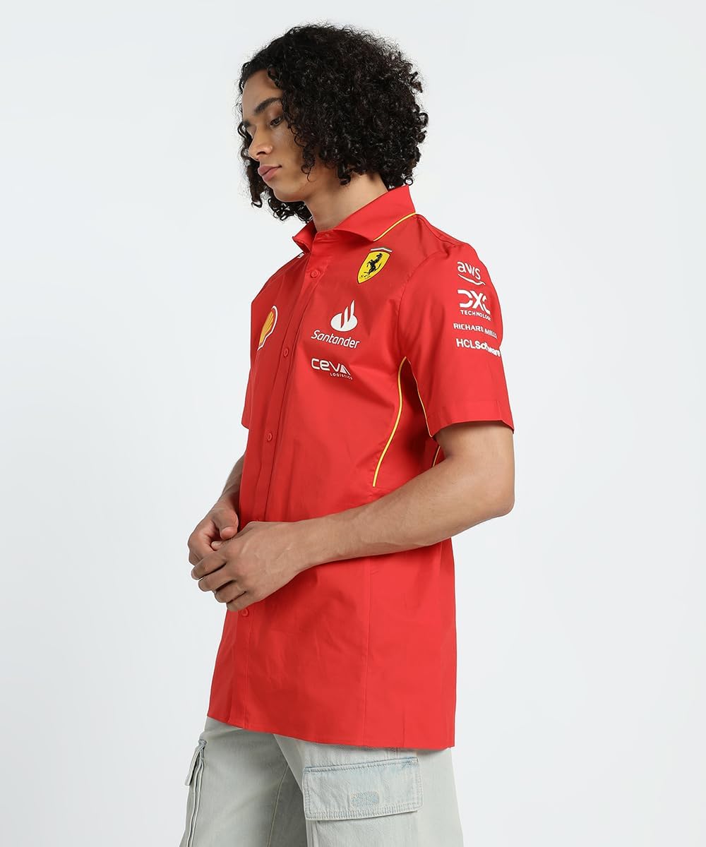 PUMA Maillot d'équipe Scuderia Ferrari 2024 pour Hommes - Rouge Brûlé - Image 2