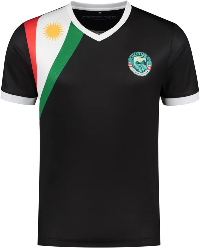 Maillot de football avec drapeau kurde - Maillot du Kurdistan