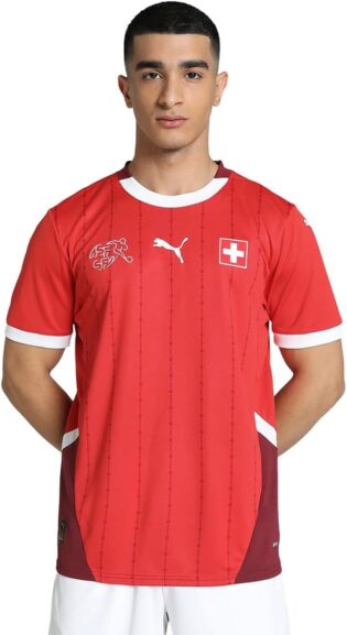 51lyL7OvojL._AC_SL1200_.jpg PUMA Maillot Suisse domicile 2024 pour homme adulte