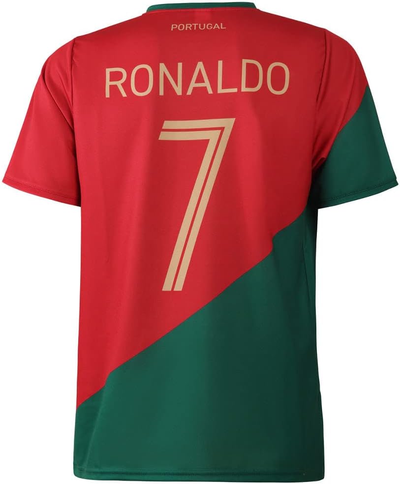 Maillot de Football Portugal Ronaldo Home - Enfant et Adulte - Taille