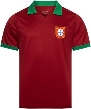 51qZG5yvwwL._AC_SL1001_.jpg JELEX Retro History Maillot pour homme | Avec logo brodé et manches courtes | Design nostalgique pour les fans de football | Idéal pour les collectionneurs