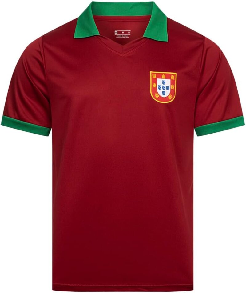 JELEX Retro History Maillot pour homme | Avec logo brodé et manches courtes | Design nostalgique pour les fans de football | Idéal pour les collectionneurs