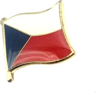 51swMxiJTL._AC_SL1220_.jpg Pin's drapeau de la République tchèque Tchécoslovaquie en métal émaillé, Métal