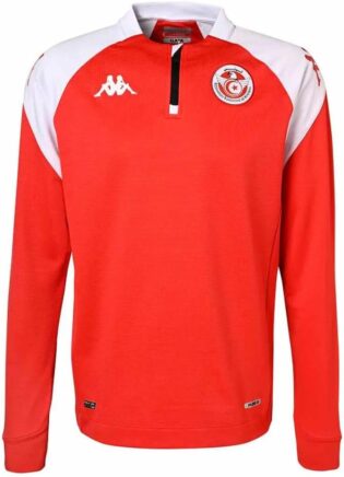 51uw8JuXlsL._AC_SL1080_.jpg Kappa Sweatshirt Ablas Football Tunisie Rouge Homme