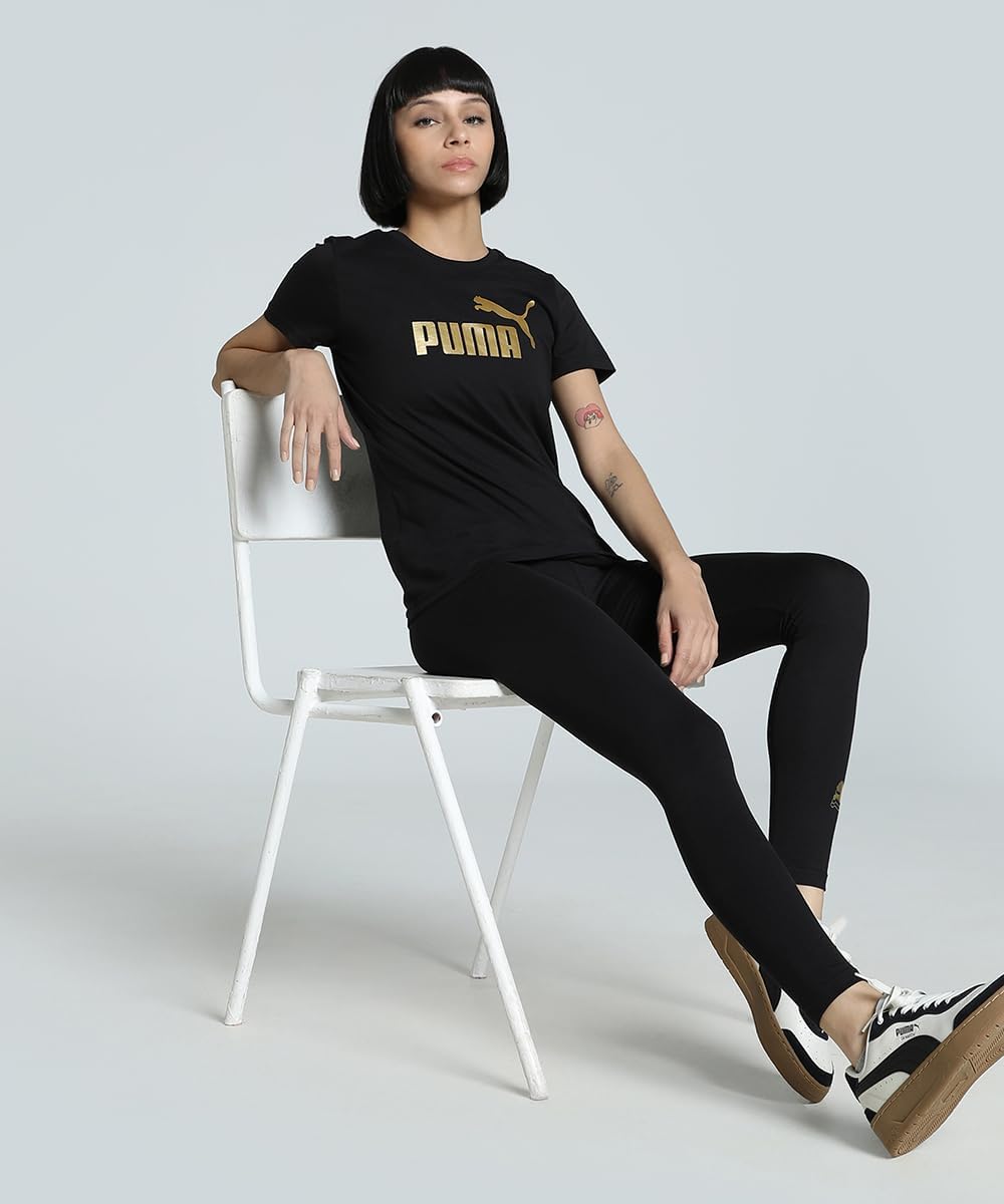 PUMA Ess Metallic No. 1 Logo Tee T-Shirts Mixte (Lot de 1) - Image 4