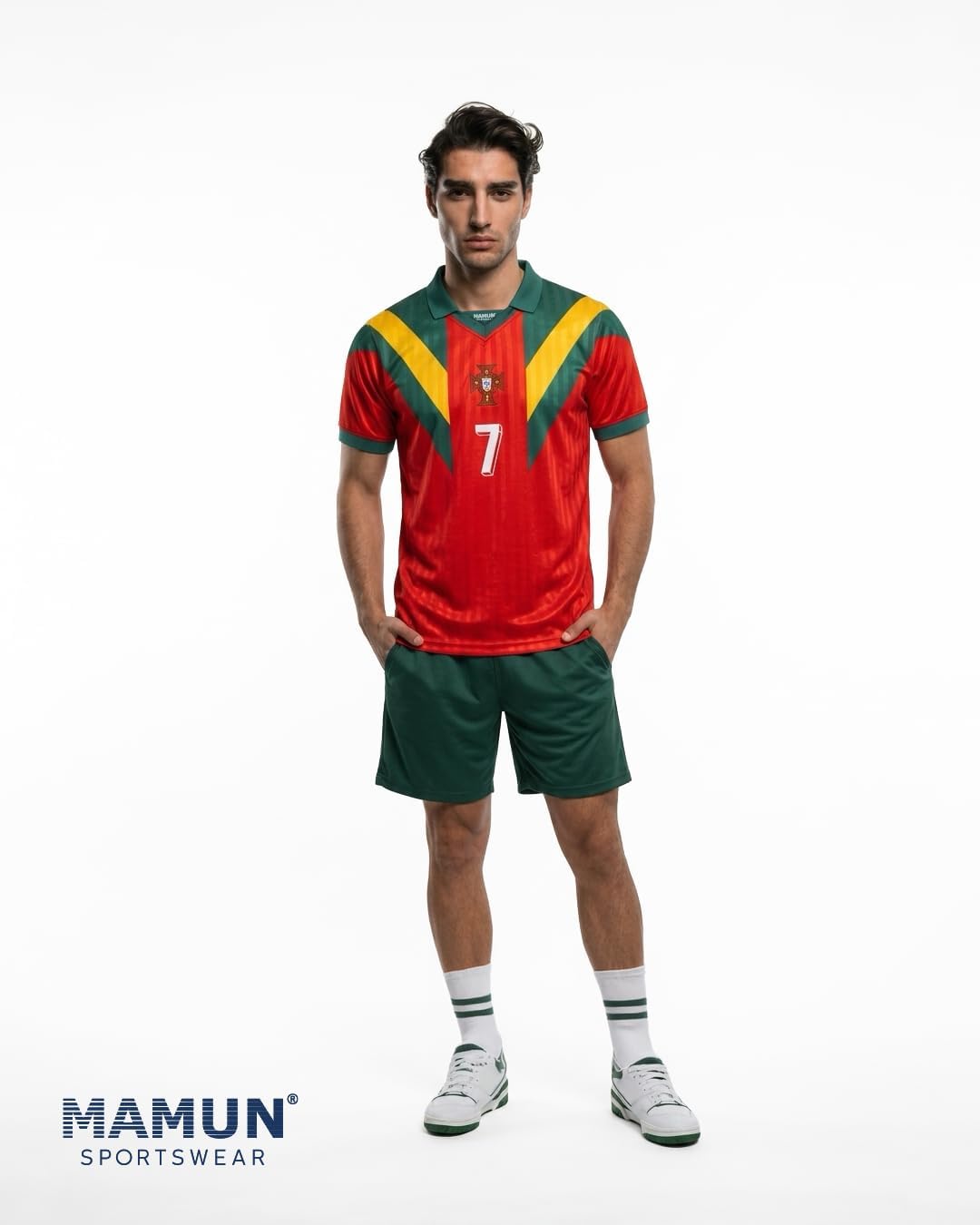 MAMUN Maillot de football rétro Portugal - Image 3