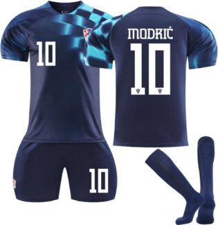 Maillot de football Croatie pour enfant - Maillot Modric avec short - Pour garçons et adultes