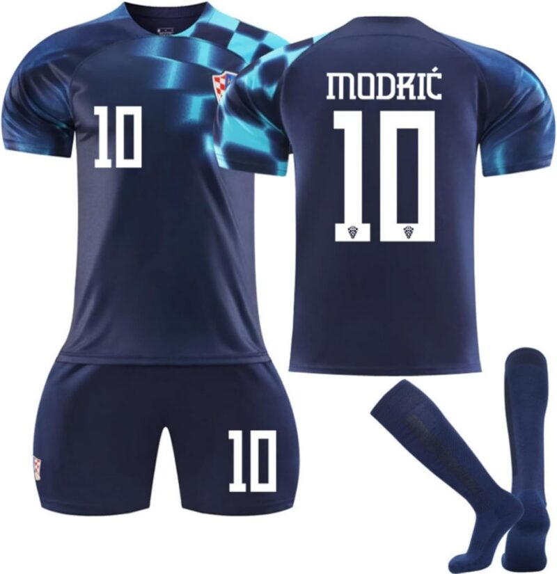 Maillot de football Croatie pour enfant - Maillot Modric avec short - Pour garçons et adultes