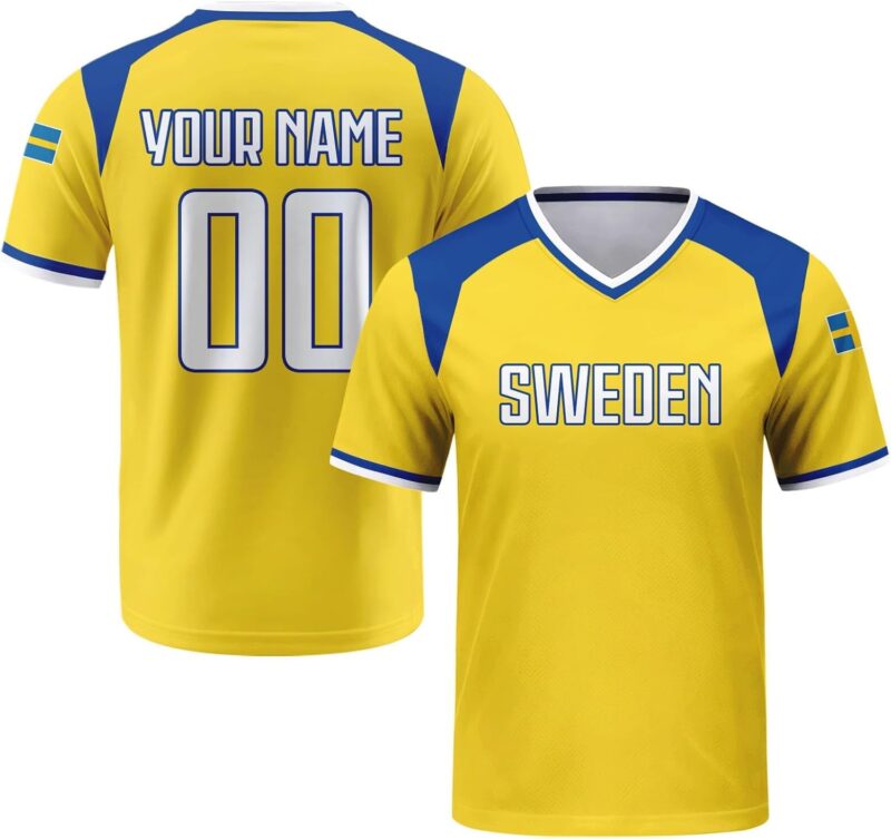 Personnalisable Maillot de Football rétro avec nom et numéro, Tenue d'équipe Street Mixte Homme et Femme, Uniforme Sport pour Supporters de Football internationaux