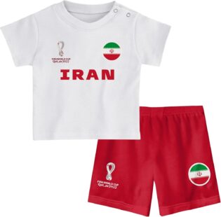611pwcRle1L._AC_SL1500_.jpg FIFA Ensemble T-shirt et Short Officiel de la Coupe du Monde de la 2022 – Iran – Extérieur Ensemble t-shirt et short de campagne Mixte enfant (lot de 1)