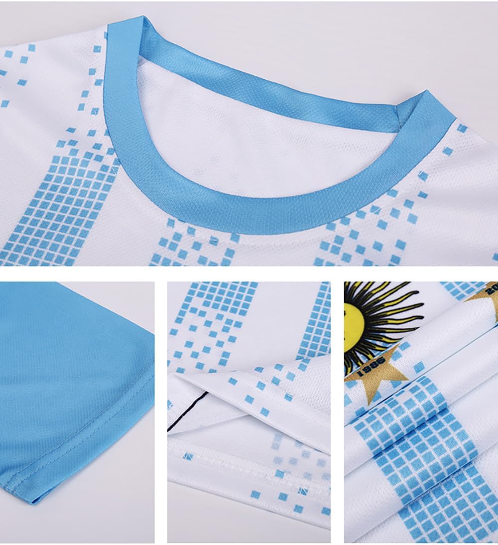 2026 Football Coupe Enfants T-Shirts & Shorts Ensemble Fans de Football Sport Casual Drapeau National Impression Garçons Filles Adolescent Séchage Rapide Jersey Maillot 100-170cm - Image 3