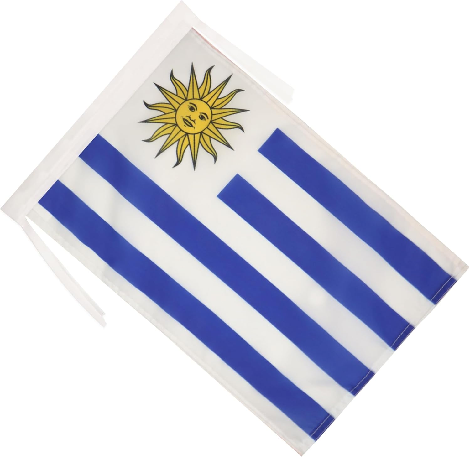 AZ FLAG - Drapeau Uruguay - 45x30 cm - Pavillon Uruguayen 100% Polyester Avec Deux Cordelettes - 20g - Image 2