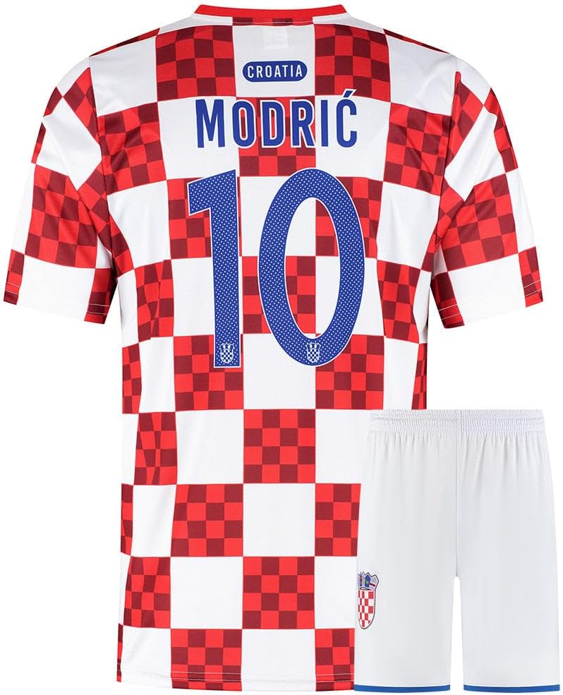 Kroatië Maillot De Foot Modrić Domicile - Enfant et Adultes - Ensemble Foot