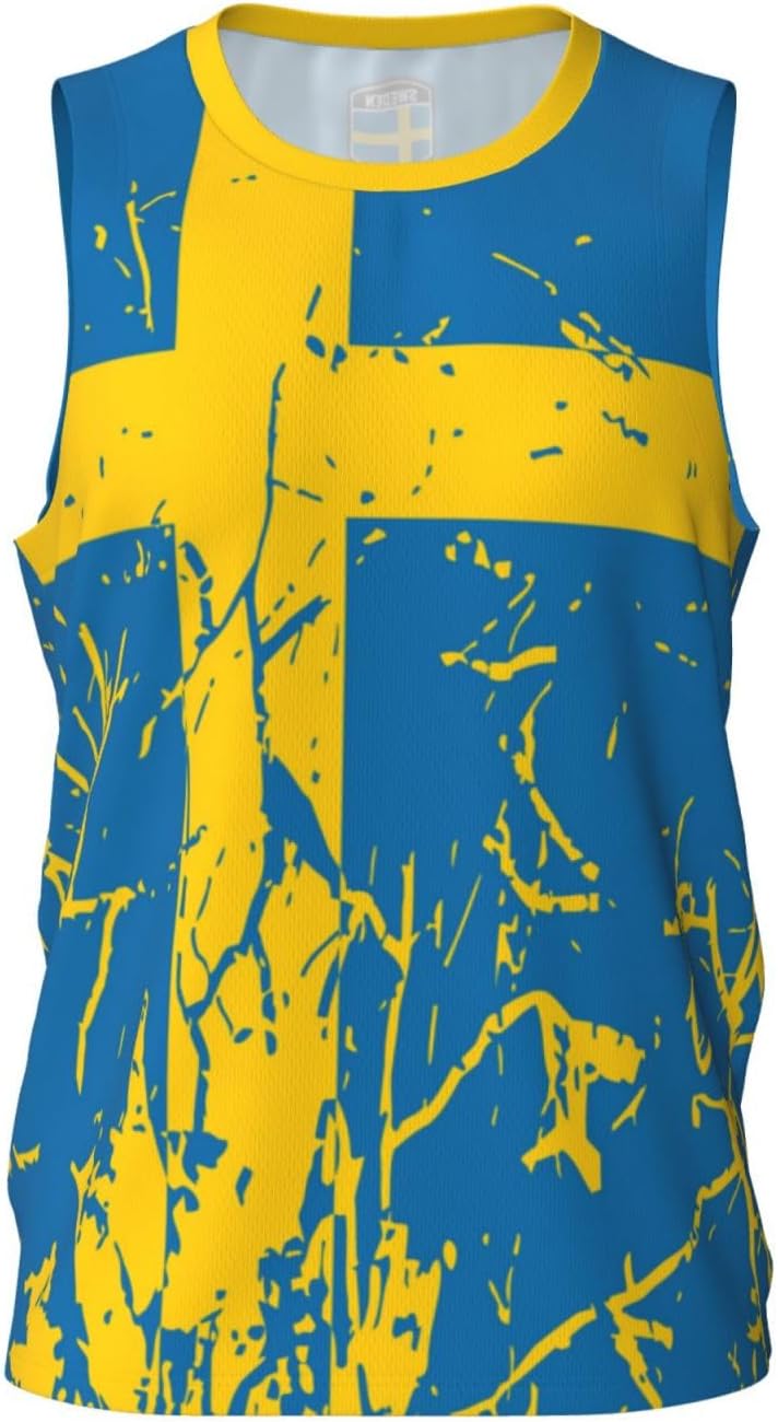 Maillot de basket-ball avec motif drapeau de la Suède - Impression complète 3D - Image 4
