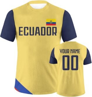 T-shirt de football personnalisé pour homme, femme et adolescent, maillot de football personnalisé avec nom et numéro, cadeau pour les fans