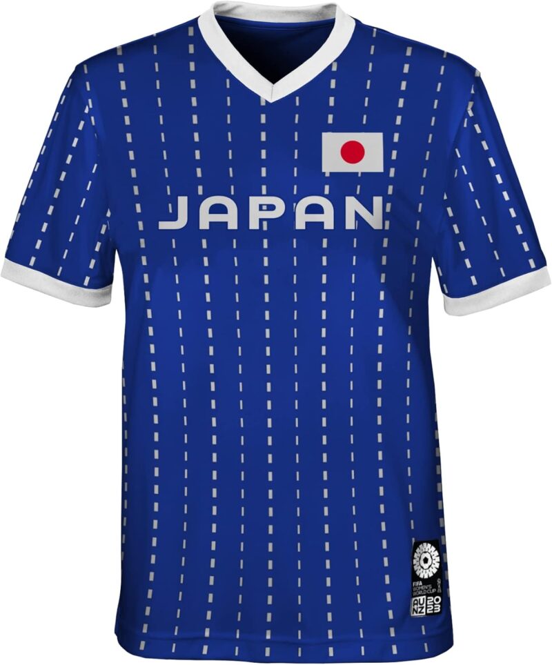 FIFA T-Shirt Unisexe Officiel 2023 pour Femme, Coupe du Monde de Football et équipe du Japon (1 pièce)