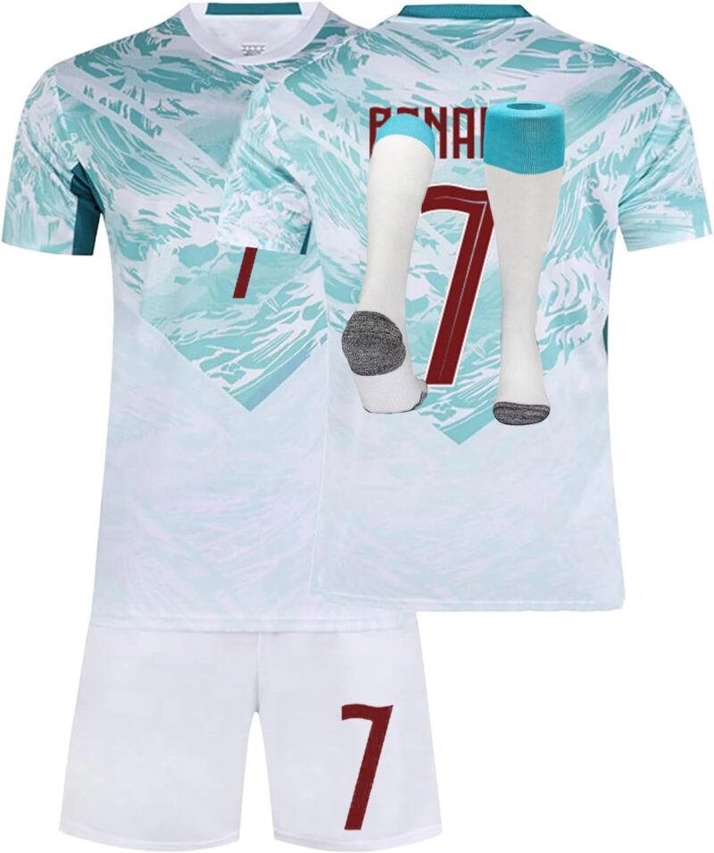 Générique Maillot De Foot Enfant Adulte 2026,Home Away Ensemble Hommes et Femmes avec Nom NuméRo VêTements De Football Tee Shirt Short avec Chaussette Gifts