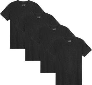 61B3mqairL._AC_SL1500_.jpg DANISH ENDURANCE T-Shirts en Coton Bio, Multipack, Col V, Manches Courtes, Melange Doux Prémium, Lot de 1, 2 ou 4 - T-Shirts pour Homme