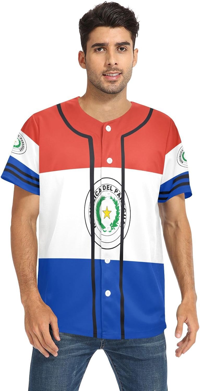 Maillot de baseball unisexe à col rond pour homme Coupe classique pour uniforme d'équipe