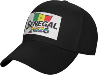61H0lg6mjjL._AC_SL1500_.jpg Casquette de football graphique du Sénégal - Casquette de football 2026 - Casquette de baseball pour fans de football