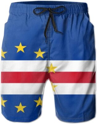 61IsghsnIvL._AC_SL1200_.jpg Drapeau du Cap-Vert Short de Bain pour Homme Short de Plage avec Poches