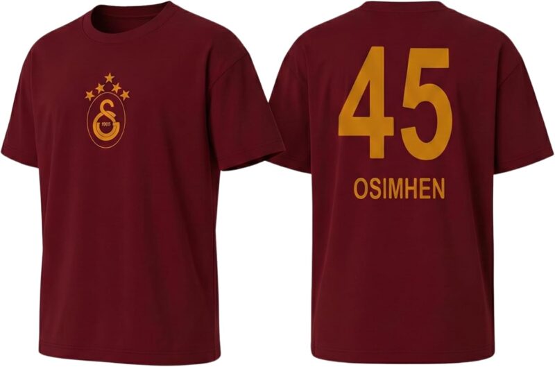 Galata Saray Icardi T-shirt de football, pour loisirs et sport, 100 % coton, pour adultes et enfants