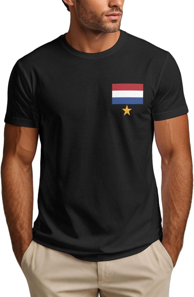 Maillot Pays-Bas 2026 1 étoile - Supporter de l'équipe de Football néerlandaise - T-Shirts pour Fans des Pays-Bas