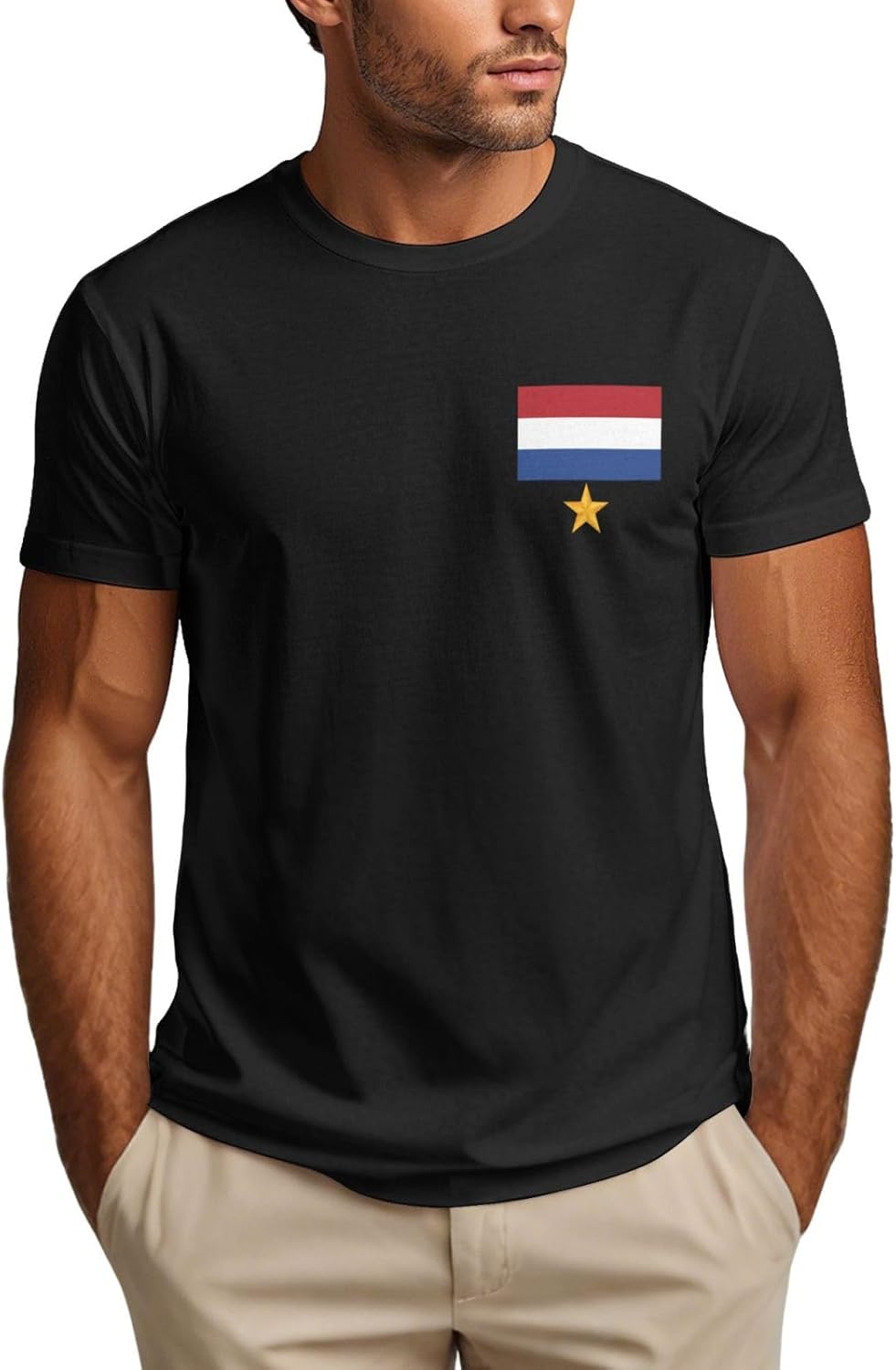 Maillot Pays-Bas 2026 1 étoile - Supporter de l'équipe de Football néerlandaise - T-Shirts pour Fans des Pays-Bas