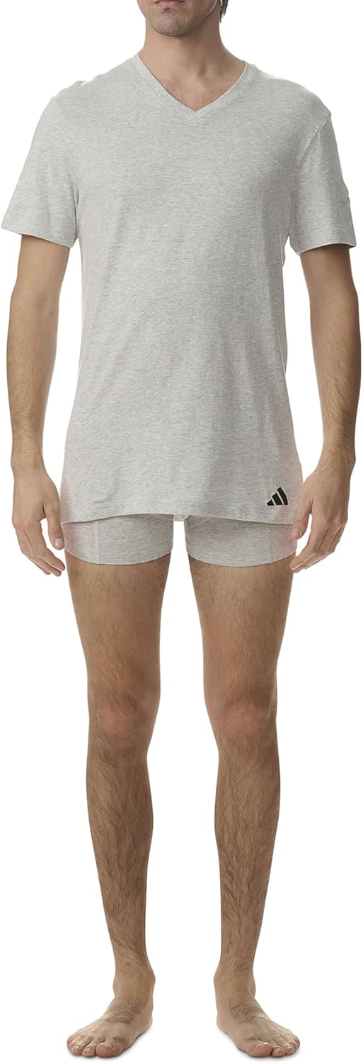 Adidas V Neck Shirt (3pk) Couche de Base supérieure Homme - Image 2