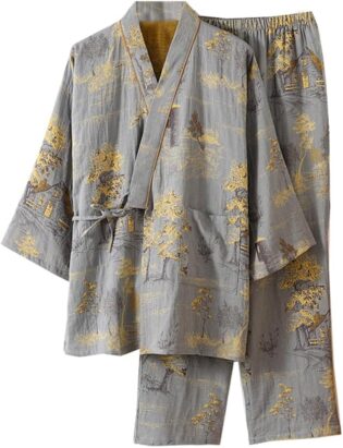 Kimono Japonais - Vêtements de Nuit pour Hommes - Pyjamas décontractés