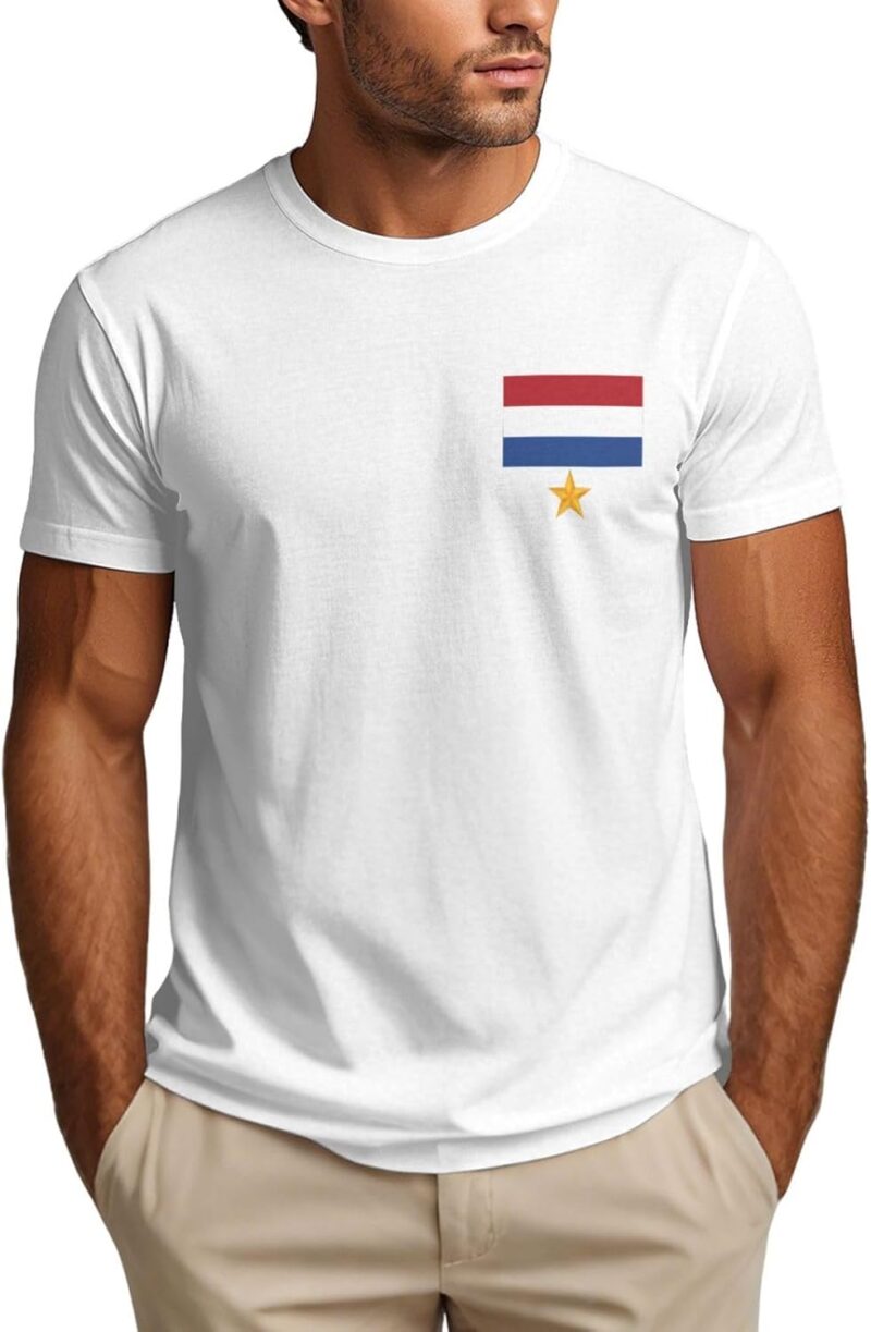 Maillot Pays-Bas 2026 1 étoile - Supporter de l'équipe de Football néerlandaise - T-Shirts pour Fans des Pays-Bas