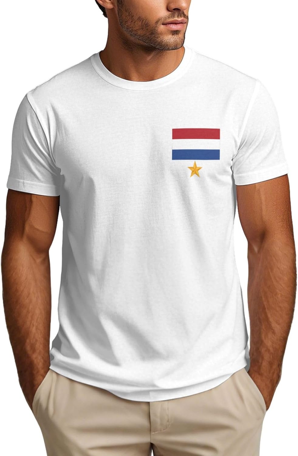 Maillot Pays-Bas 2026 1 étoile - Supporter de l'équipe de Football néerlandaise - T-Shirts pour Fans des Pays-Bas