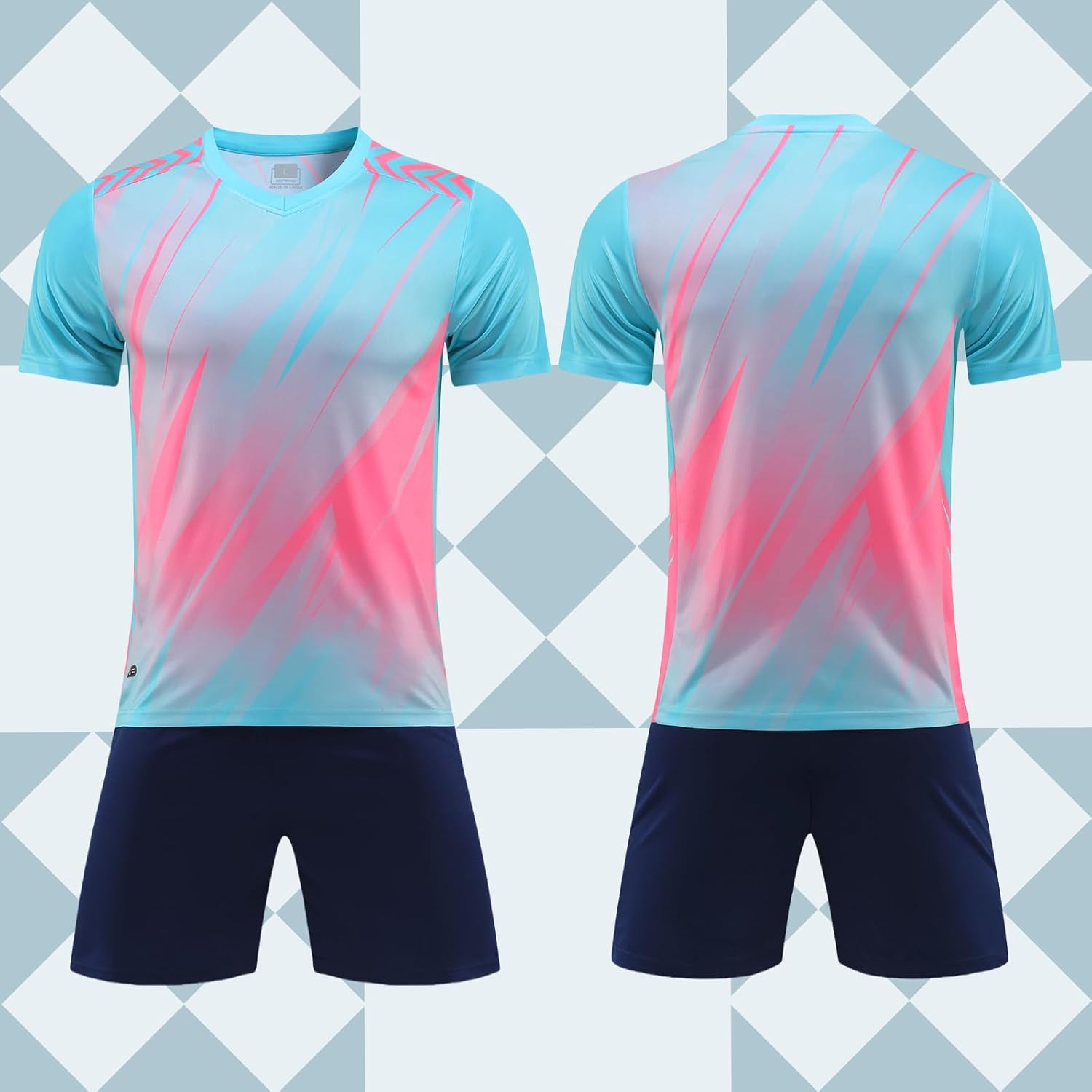 OPUTWDF Ensemble Foot Enfant Personnalisé Maillot de Foot Enfant Nom Personnalisé Numéro Logo - Image 2