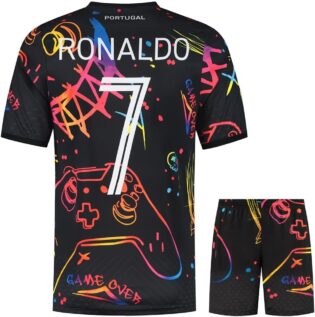 61VGR6iLoxL._AC_SL1000_.jpg Portugal Maillot De Foot - Gaming - Enfant et Adulte - Ensemble Foot