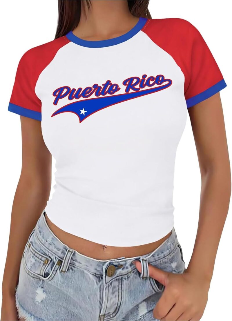 Maillot Shorty Femme World Cup T-Shirt Fan Football Tee Shirt Maillot de Foot World Cup 2026 Tops Femme D'éTé Cadeaux ModéLe Equipe Dérivés Vetement